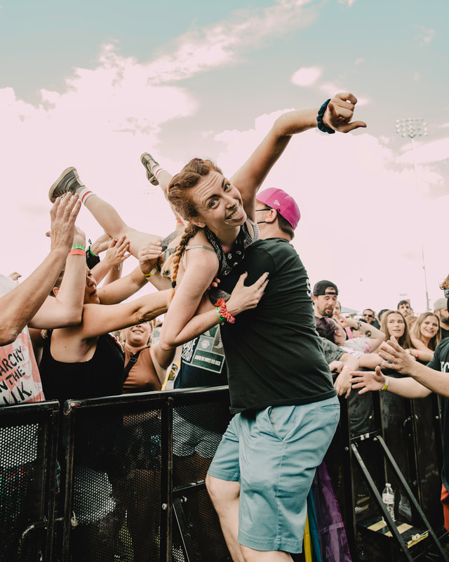 Crowd Surfer at Four Chord Music Festival 2021